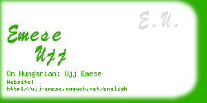 emese ujj business card